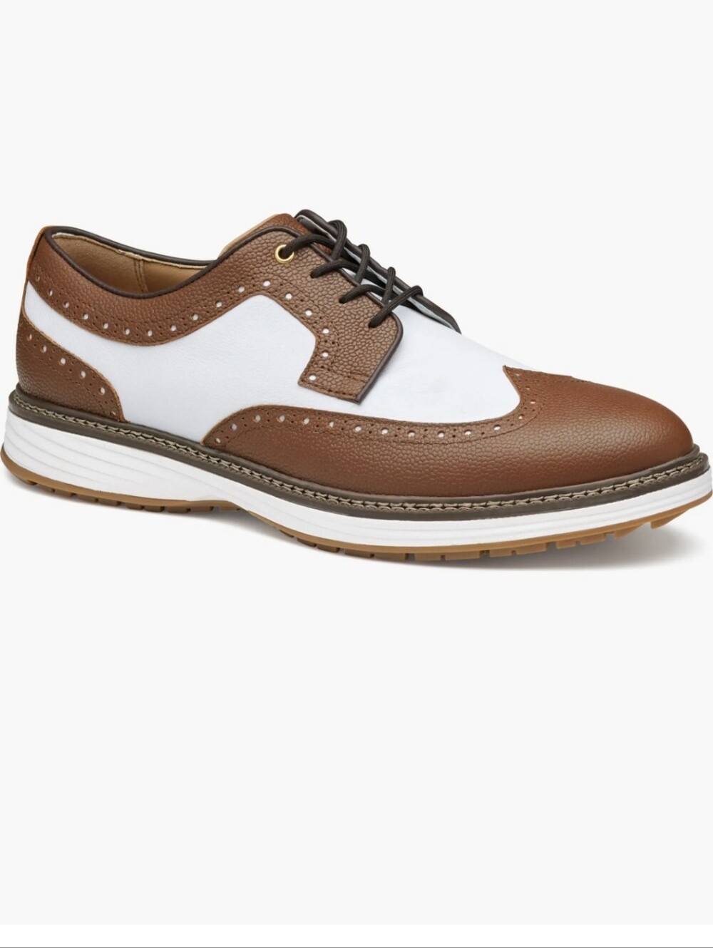 Johnston & Murphy Brown and White Wingtip Athletic Derby